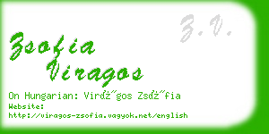 zsofia viragos business card